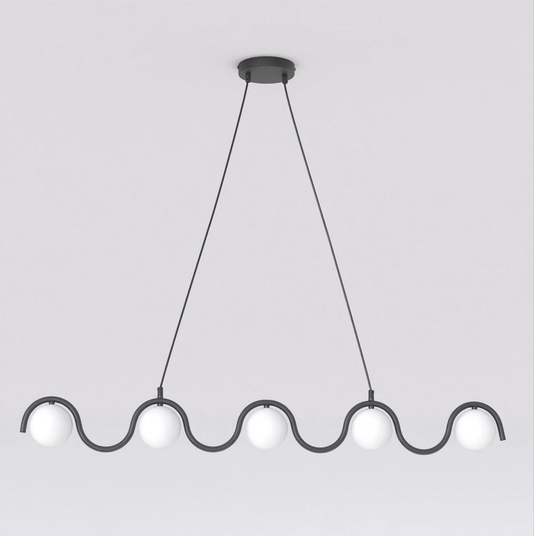 Lustra suspendata SINUS BL opal