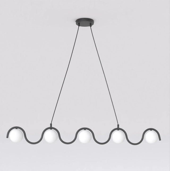 Lustra suspendata SINUS BL opal