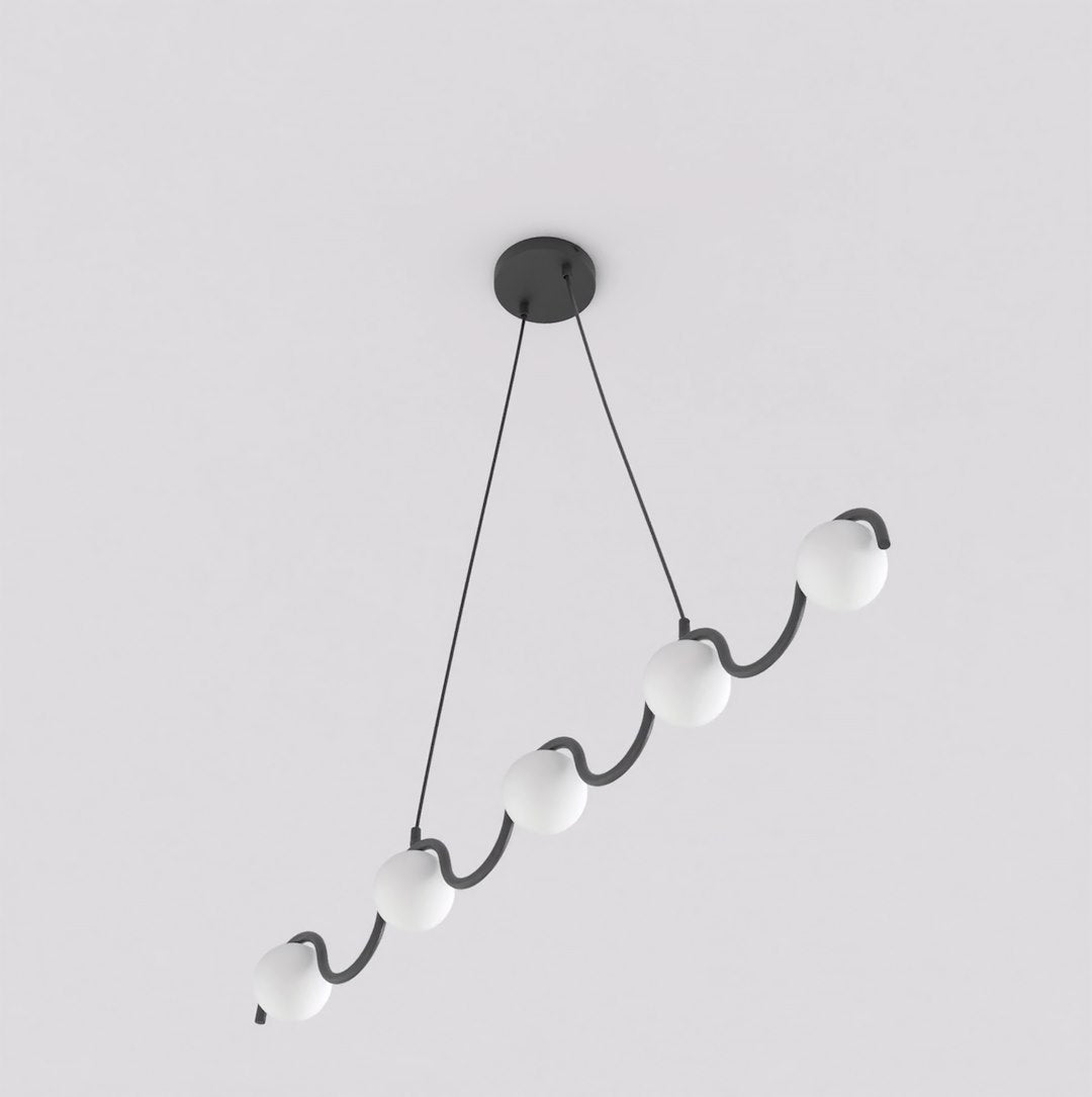 Lustra suspendata SINUS BL opal