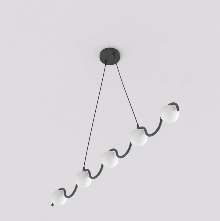 Lustra suspendata SINUS BL opal