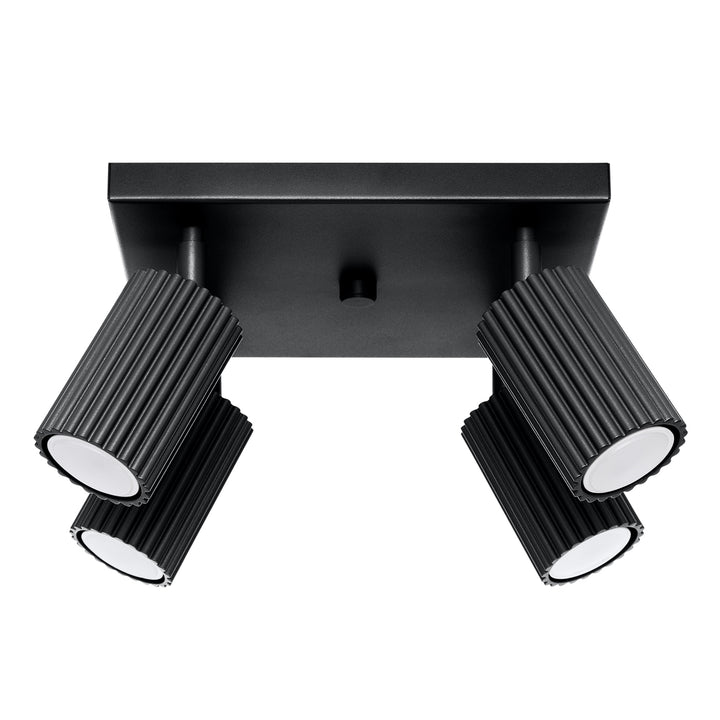 Plafoniera KARBON 4 negru