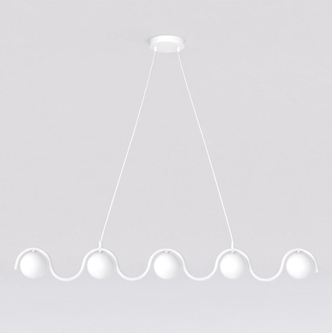 Lustra suspendata SINUS WH opal