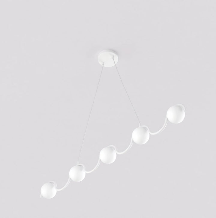 Lustra suspendata SINUS WH opal