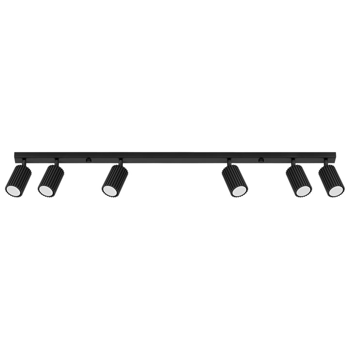 Plafoniera KARBON 6L negru