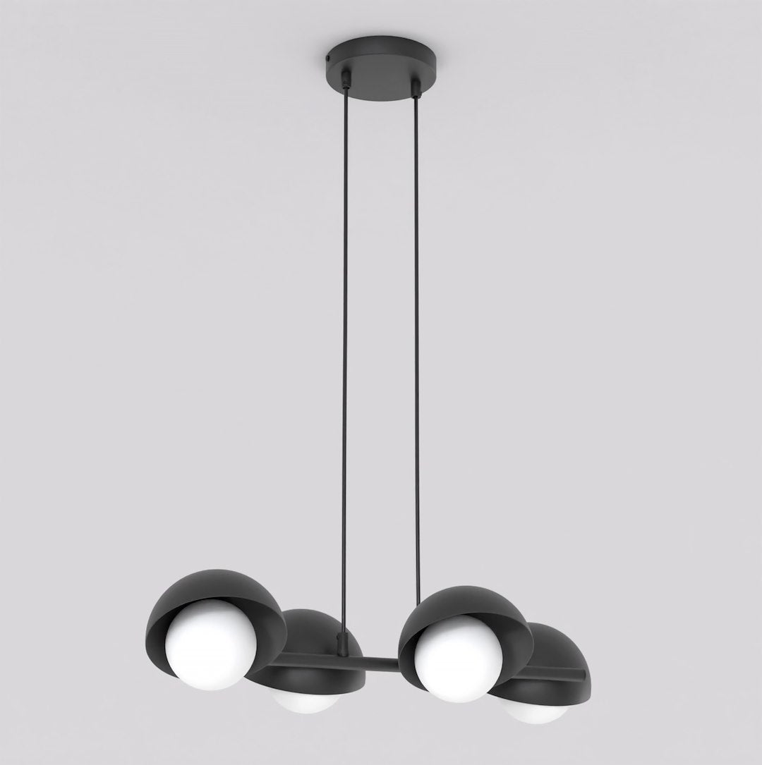 Lustra suspendata BOOM 4 negru