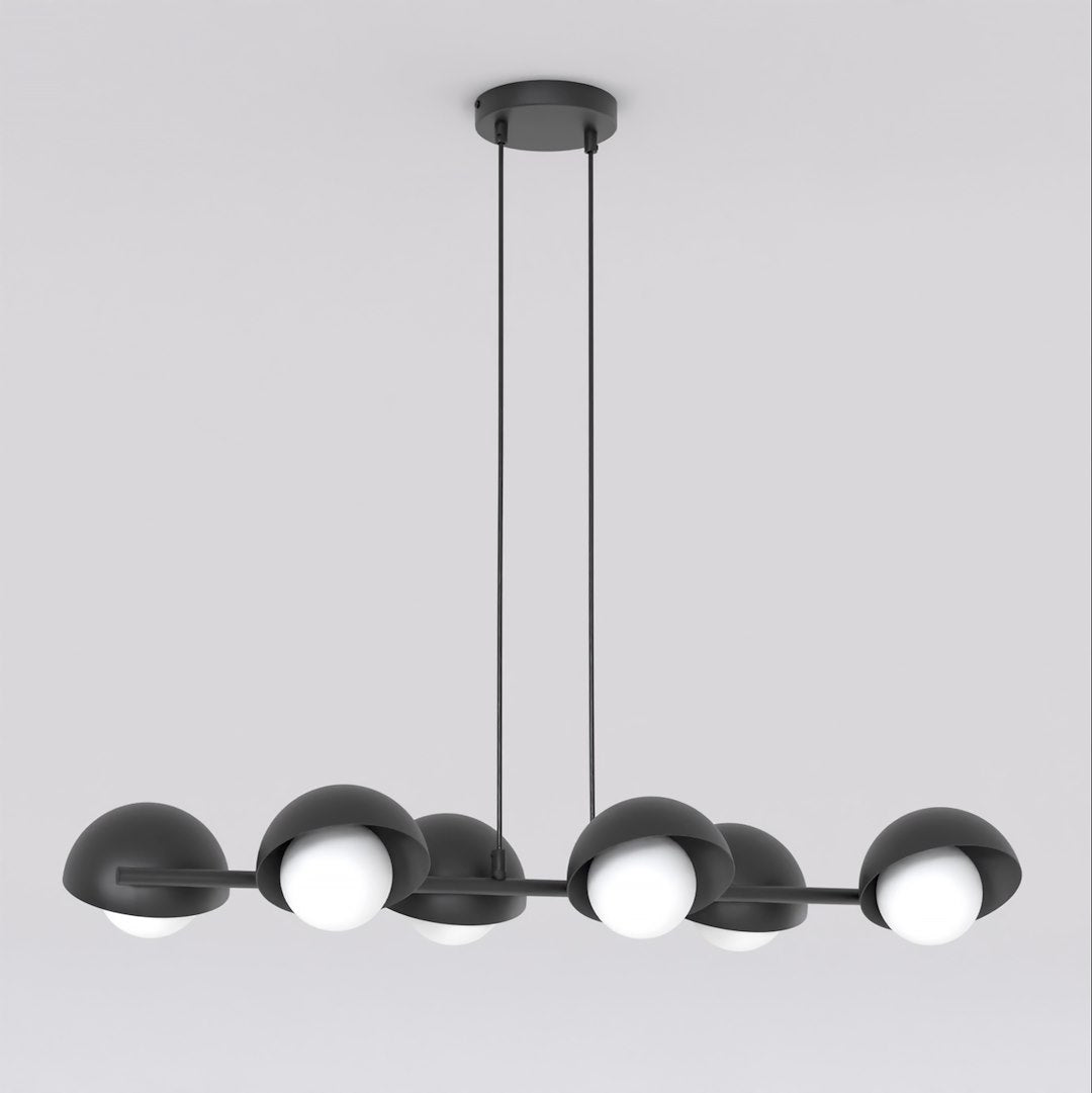 Lustra suspendata BOOM 6 negru