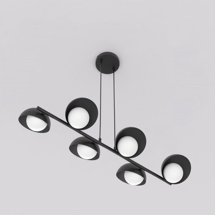 Lustra suspendata BOOM 6 negru