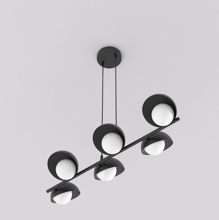 Lustra suspendata BOOM 6 negru