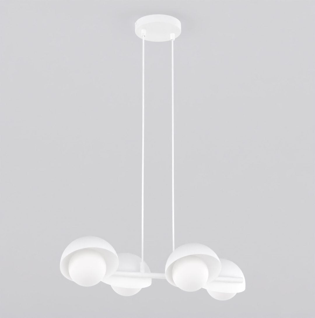 Lustra suspendata BOOM 4 alb