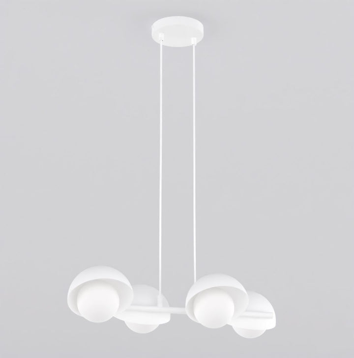 Lustra suspendata BOOM 4 alb
