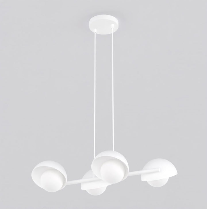 Lustra suspendata BOOM 4 alb