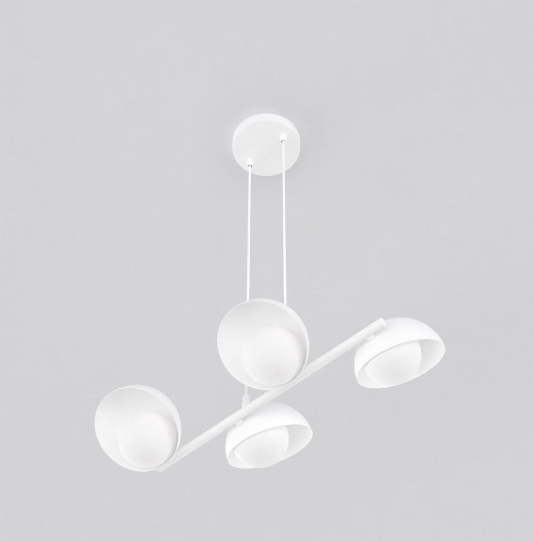 Lustra suspendata BOOM 4 alb