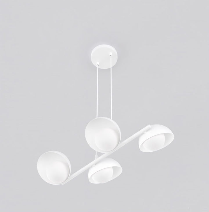 Lustra suspendata BOOM 4 alb