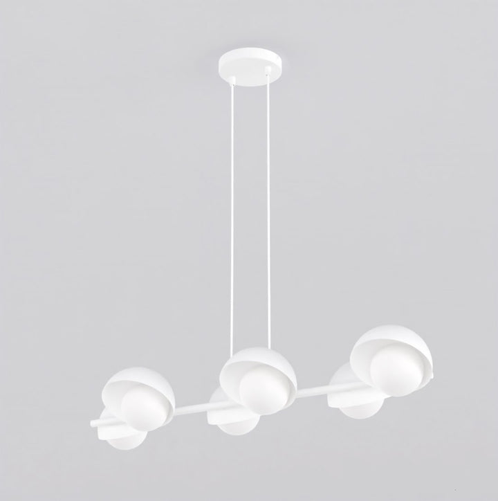 Lustra suspendata BOOM 6 alb