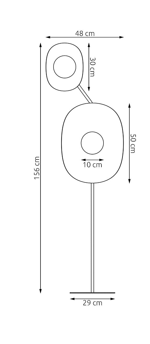 Lampadar DELULU LP2 negru