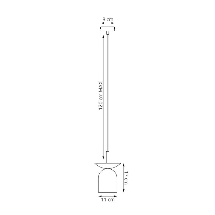 Lustra suspendata EGO 1 BL cafeniu