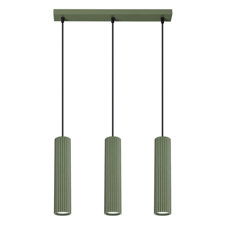 Lampa suspendata KARBON 3L verde masliniu