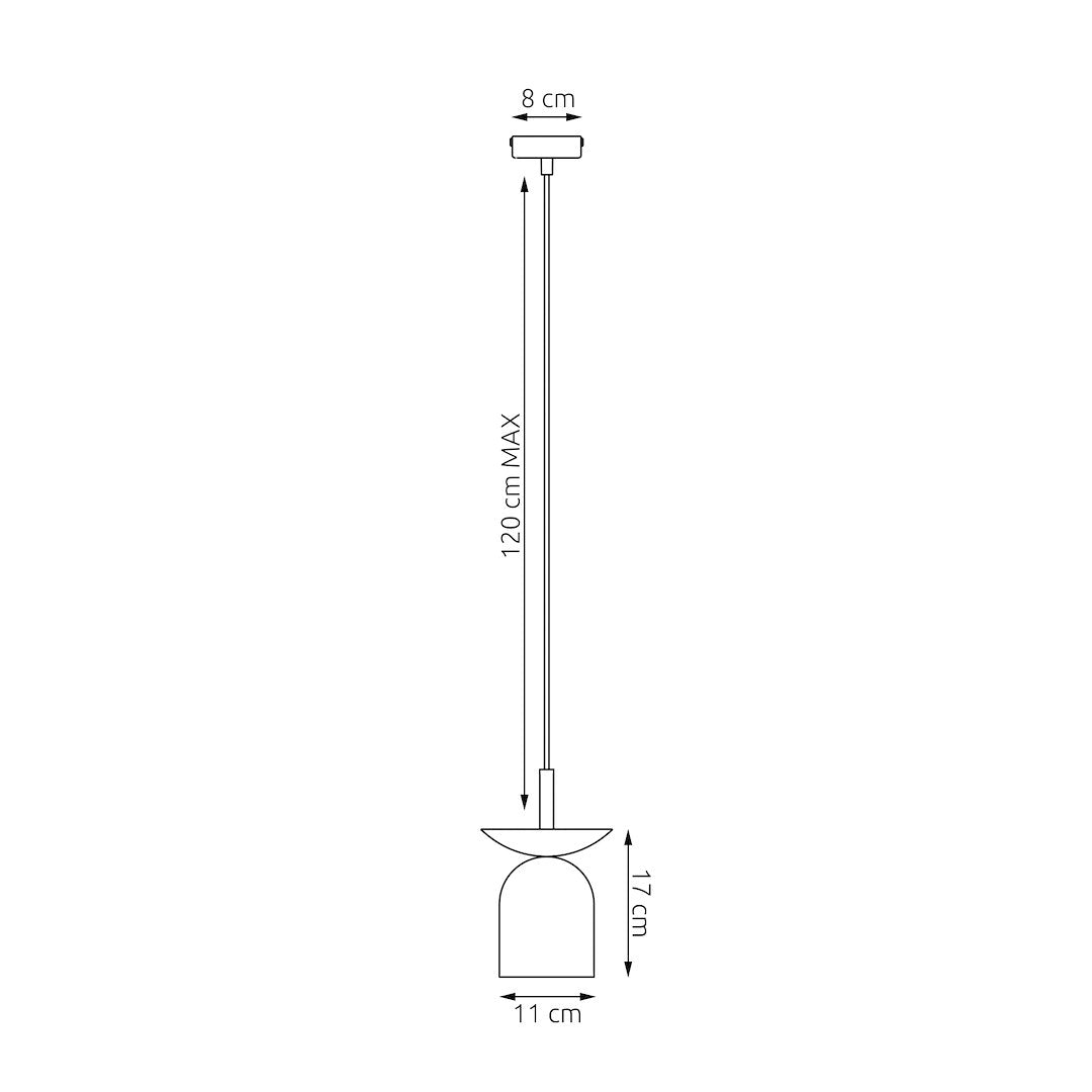 Lustra suspendata EGO 1 BL alb