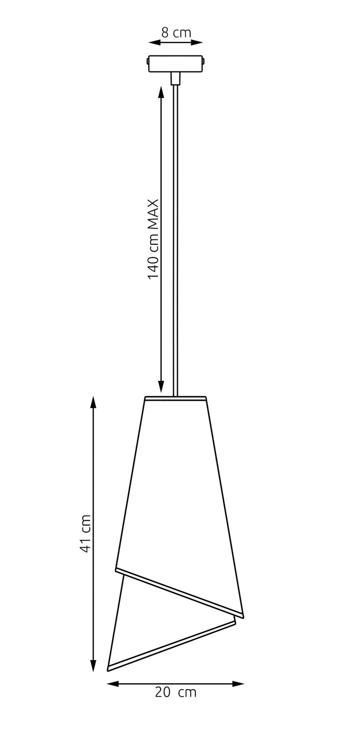 Lustra suspendata MODA 1 WH auriu