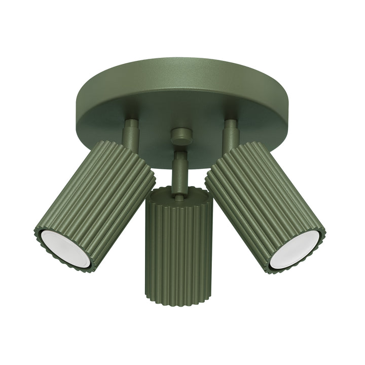 Plafoniera KARBON 3P verde masliniu