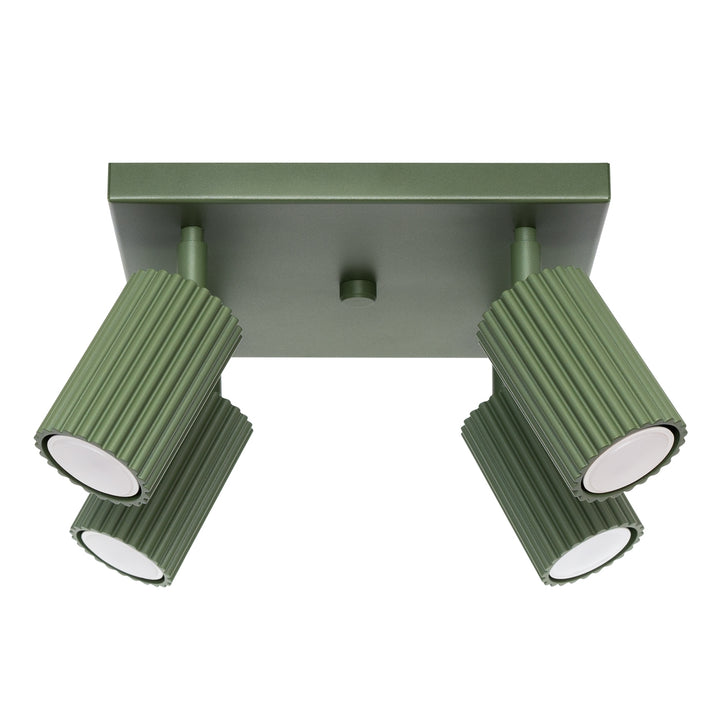 Plafoniera KARBON 4 verde masliniu