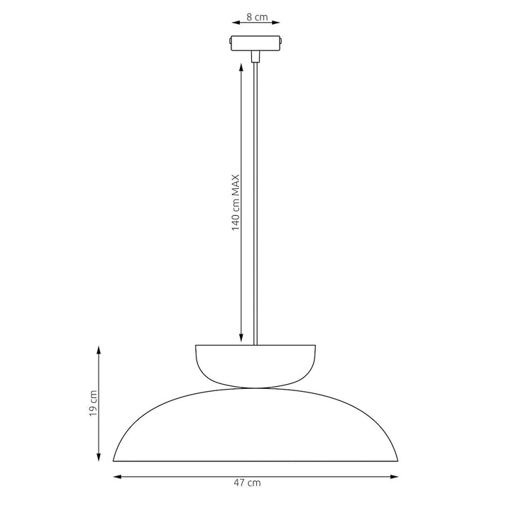 Lustra suspendata MEGA 1 negru