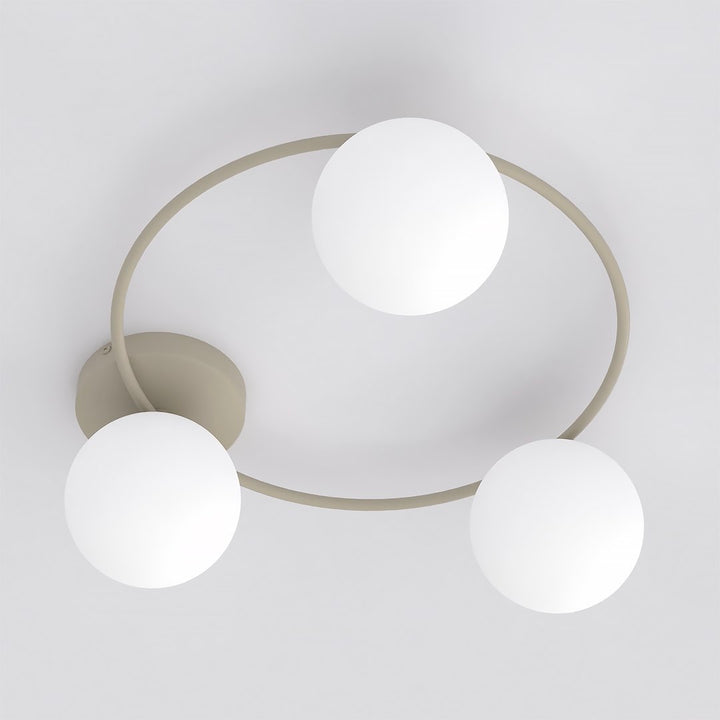 Plafoniera SOPRA 3 cafenie opal