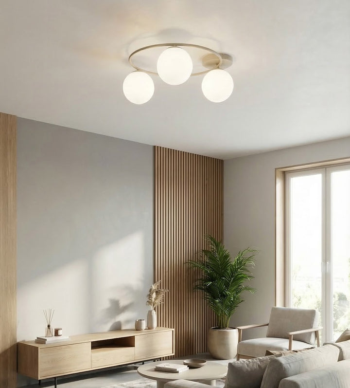 Plafoniera SOPRA 3 cafenie opal