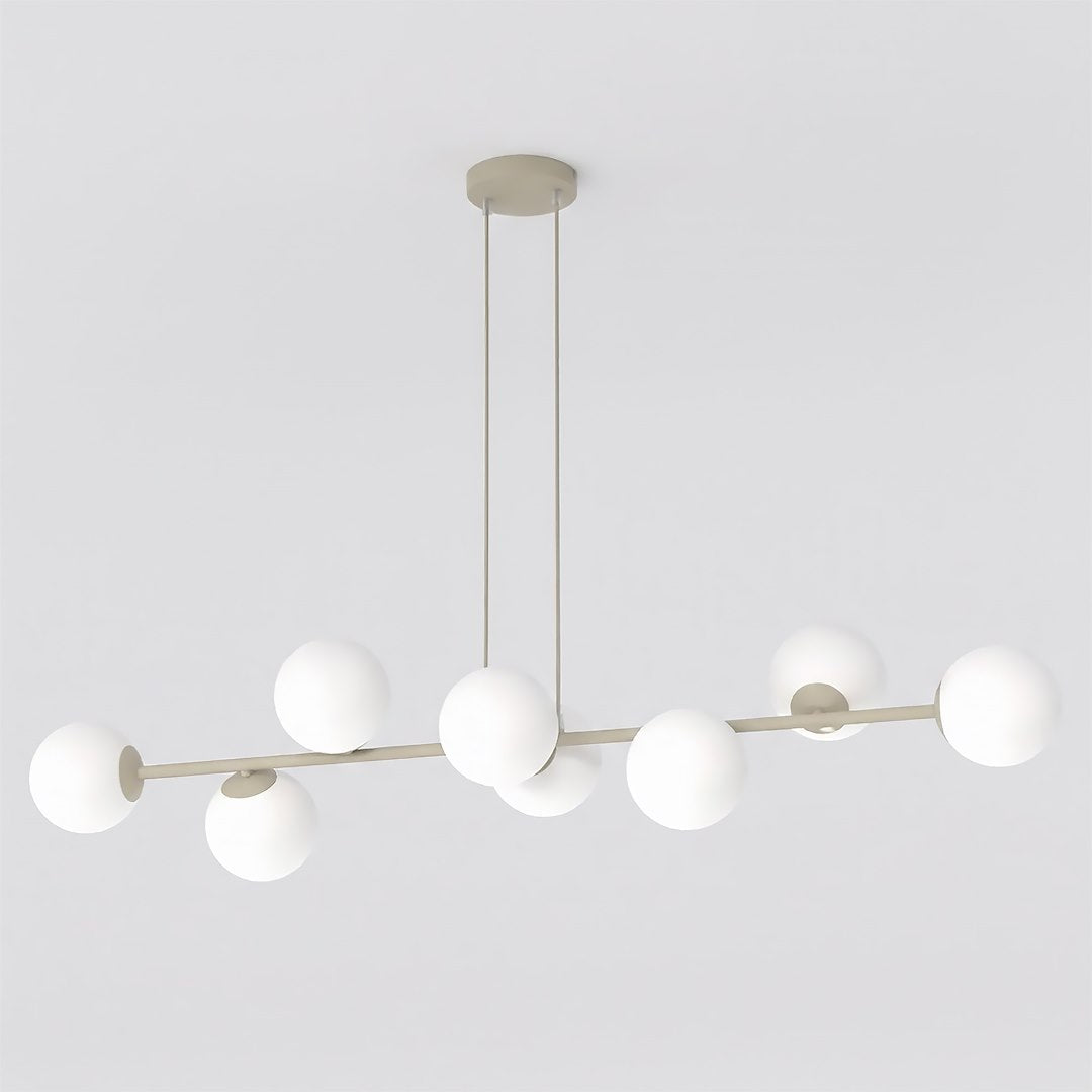 Lustra suspendata MAGNUS 8 cafeniu opal