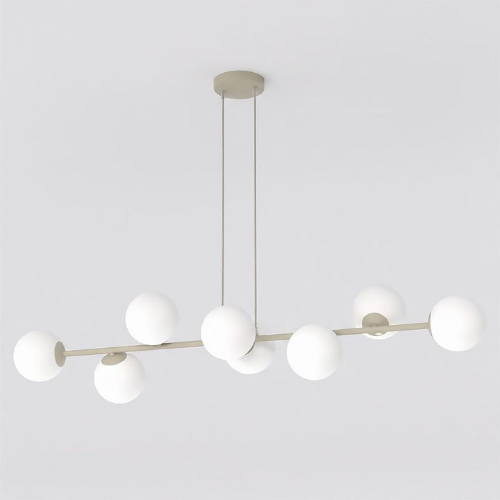 Lustra suspendata MAGNUS 8 cafeniu opal