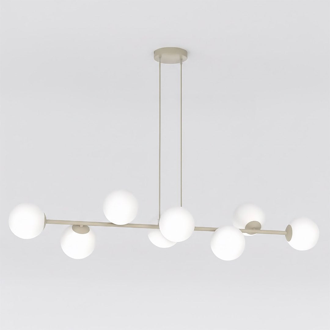 Lustra suspendata MAGNUS 8 cafeniu opal