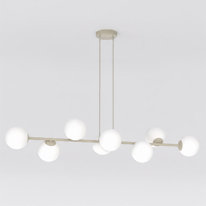 Lustra suspendata MAGNUS 8 cafeniu opal