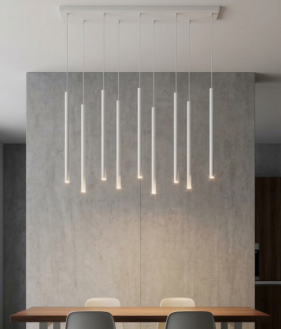 Lustra suspendata SELTER 9 gri