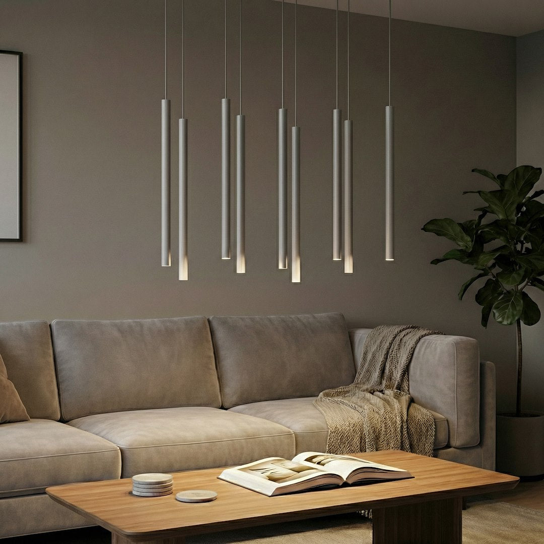 Lustra suspendata SELTER 9 gri
