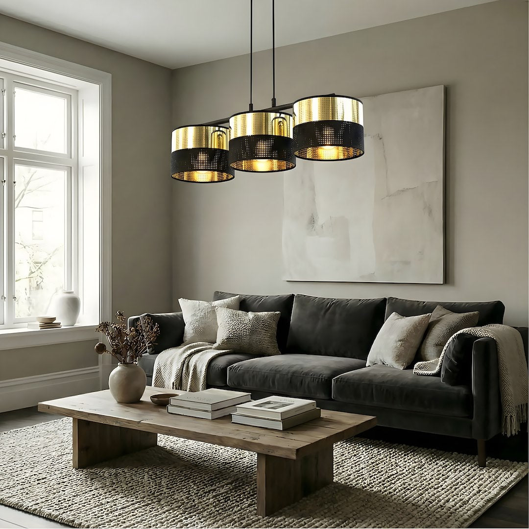 Lustra suspendata LUX 3 BL auriu
