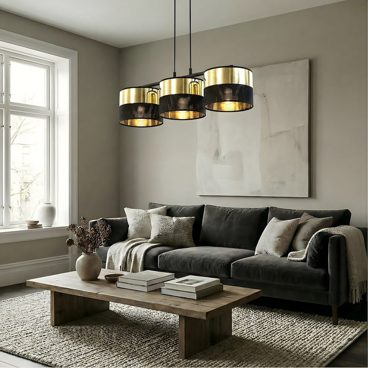Lustra suspendata LUX 3 BL auriu