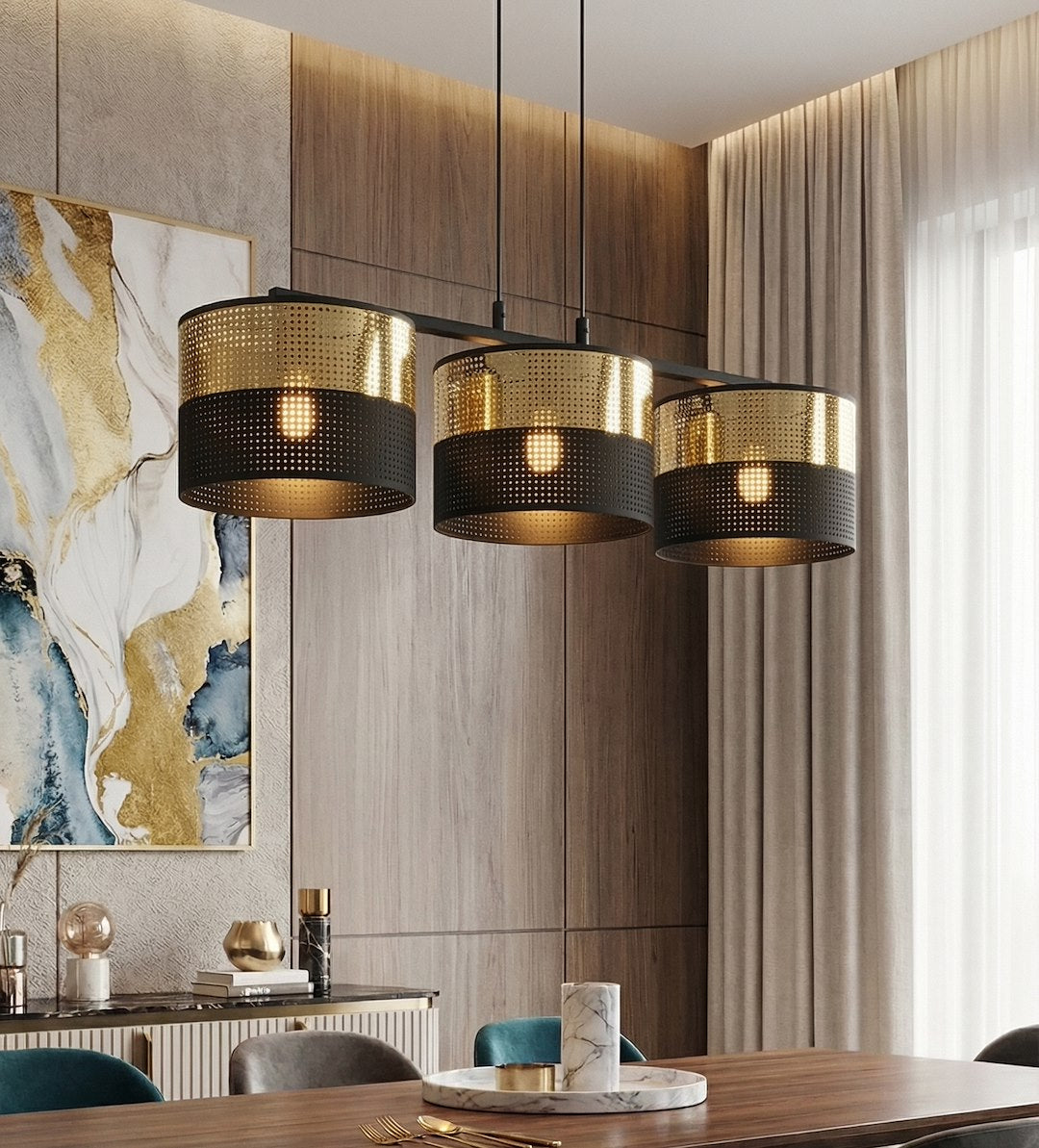 Lustra suspendata LUX 3 BL auriu