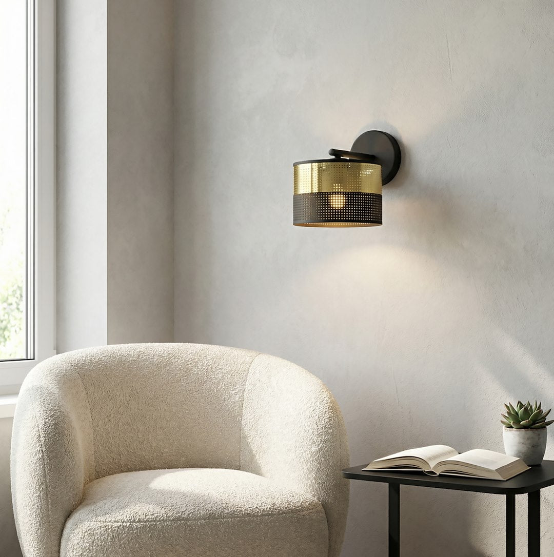 Aplica de perete LUX K1 BL aurie