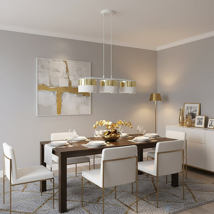 Lustra suspendata LUX 3 WH auriu