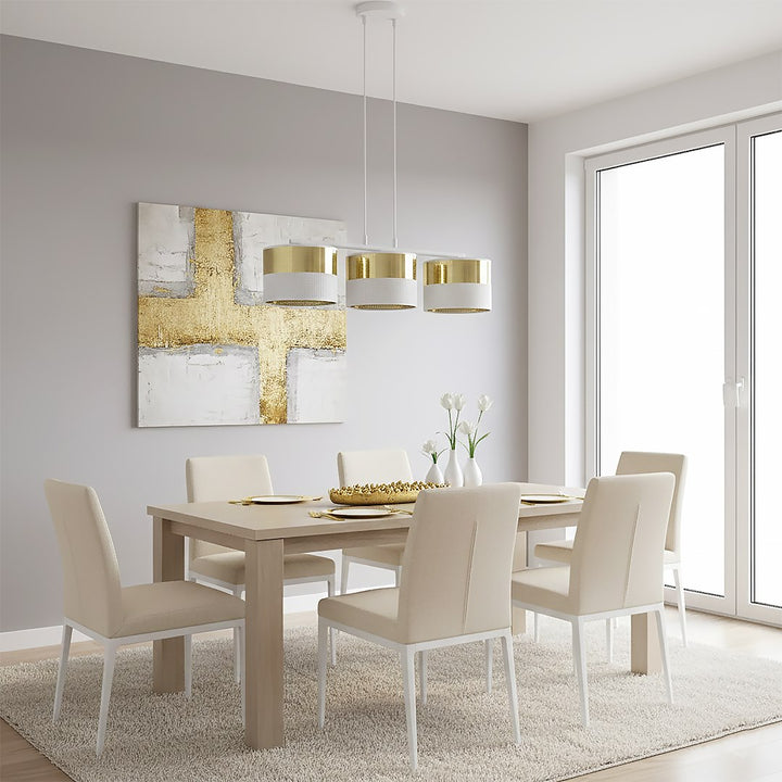 Lustra suspendata LUX 3 WH auriu