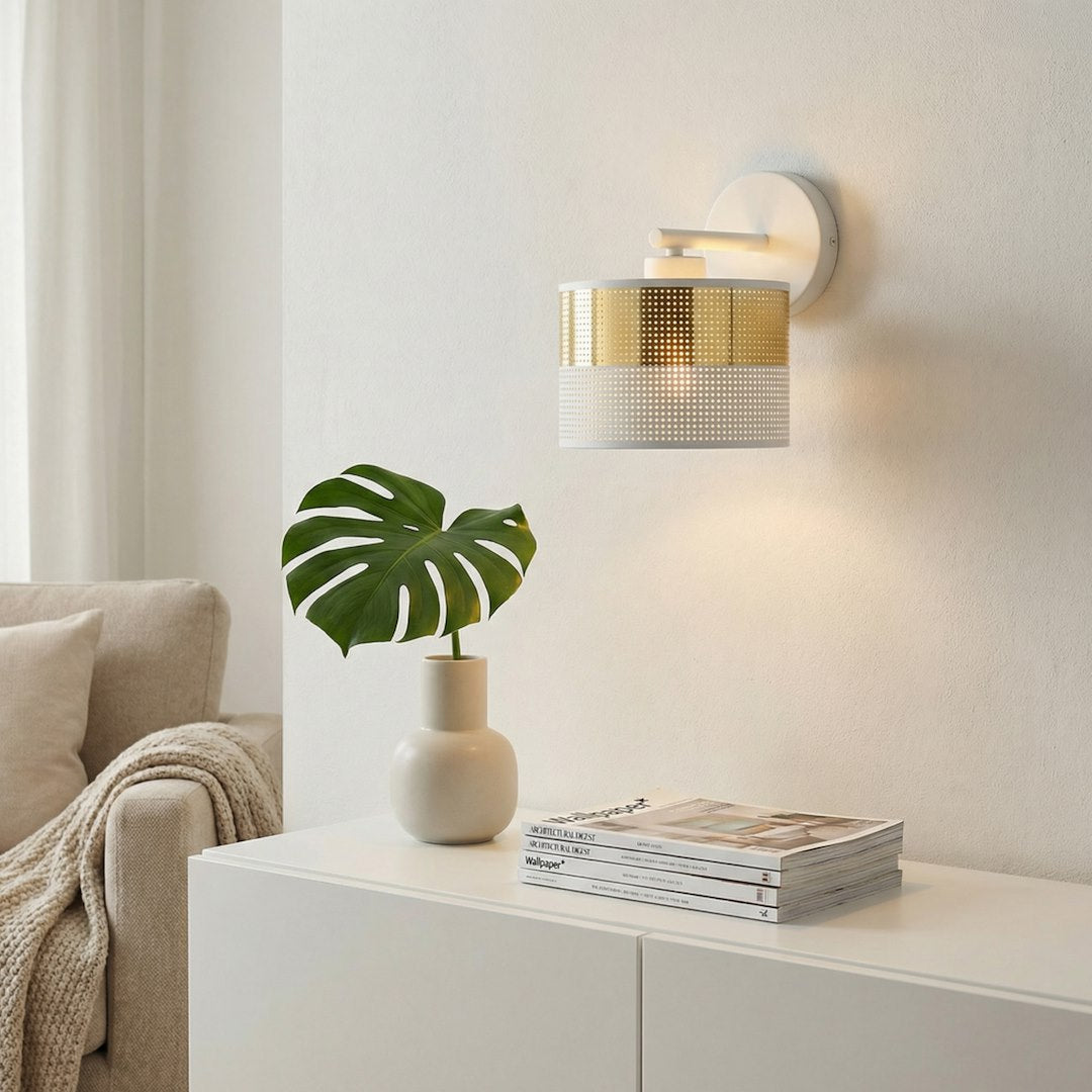 Aplica de perete LUX K1 WH aurie