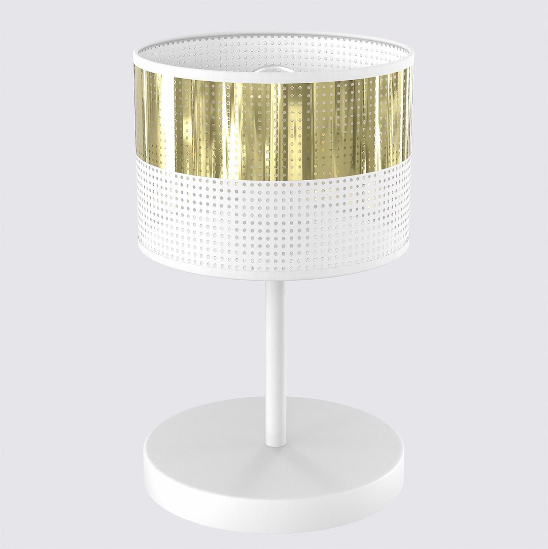 Lampa de masa LUX LN1 WH auriu