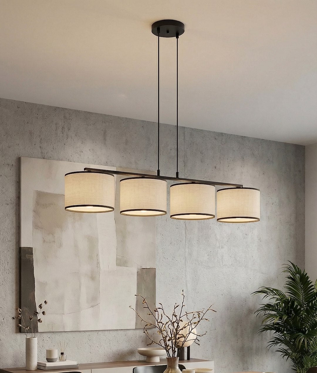 Lustra suspendata ECO 4 BL gri