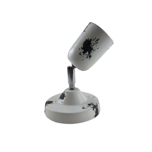 Aplica ceramica articulata cu efect uzat alba