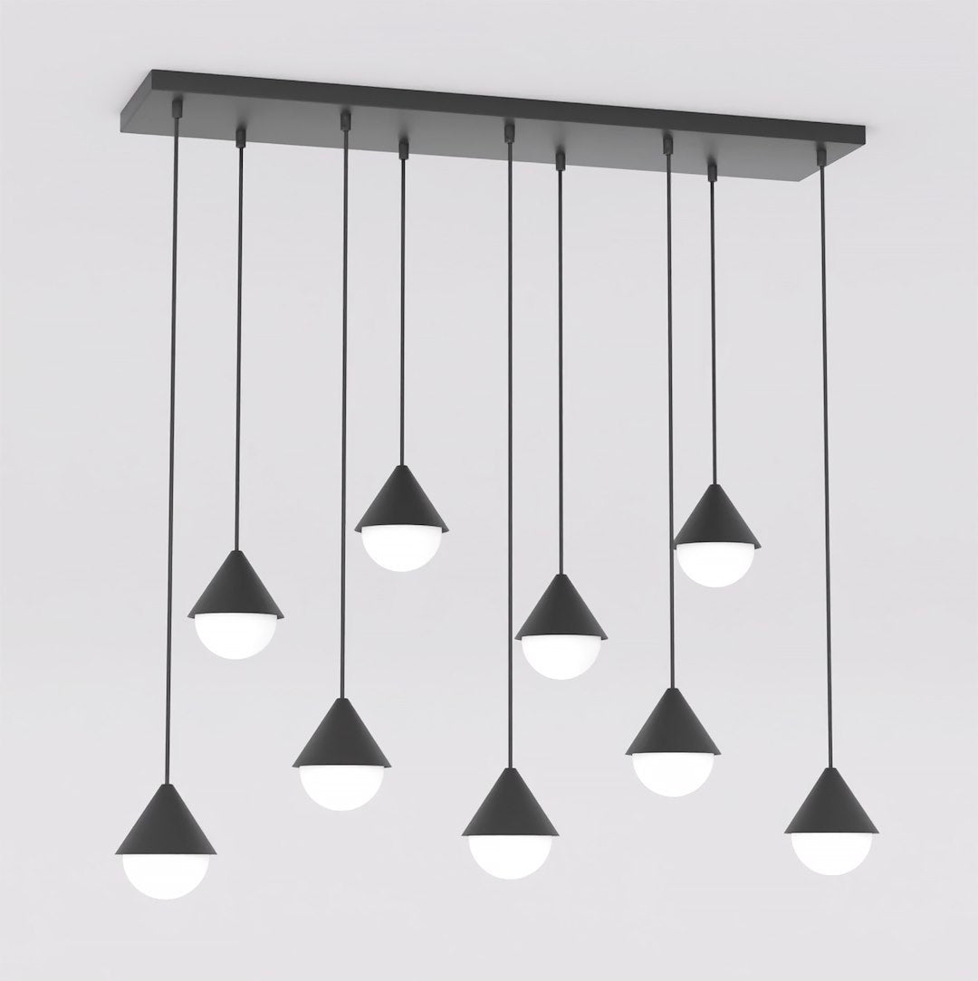 Lustra suspendata GIRO 9 negru