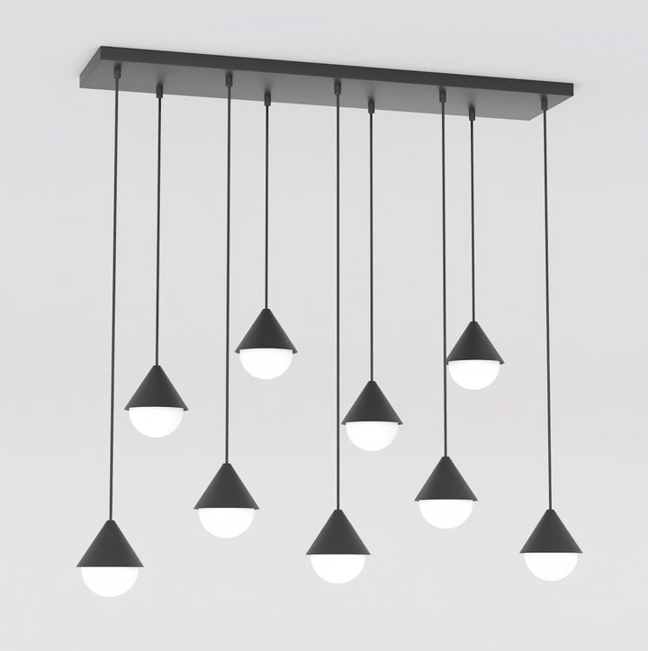 Lustra suspendata GIRO 9 negru
