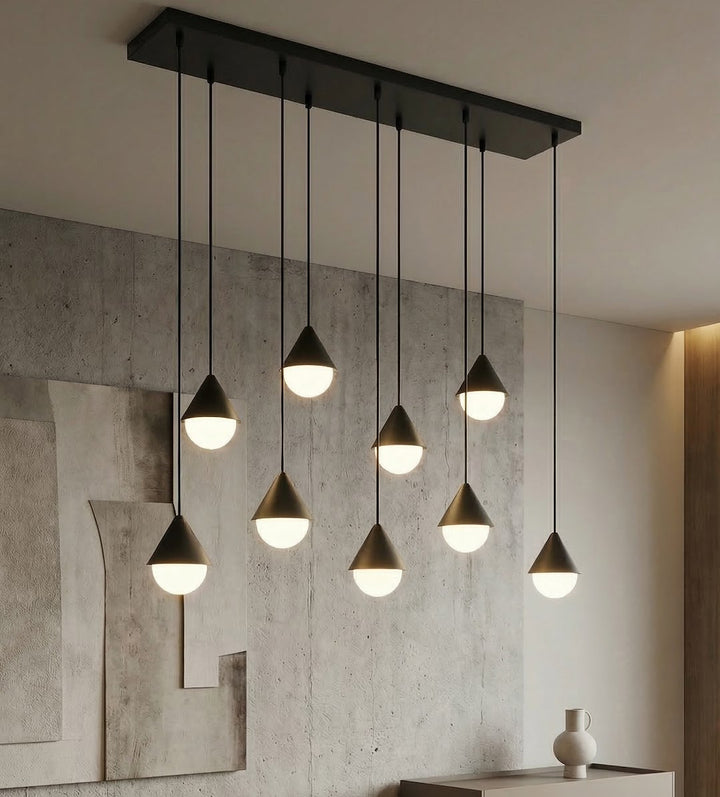 Lustra suspendata GIRO 9 negru
