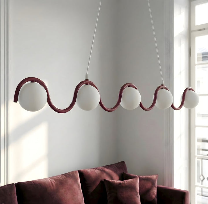 Lustra suspendata SINUS 5 violet
