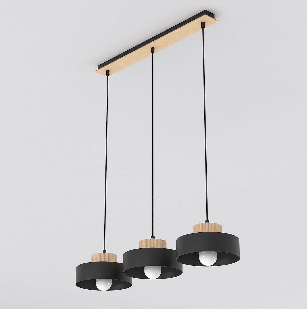 Lustra suspendata KIVI 3 negru