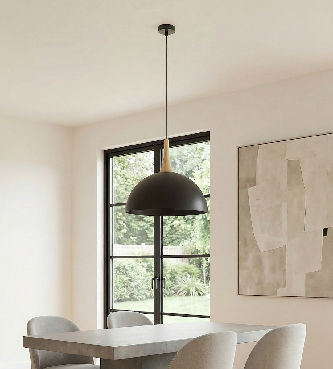 Lustra suspendata NAUTICA 1L negru